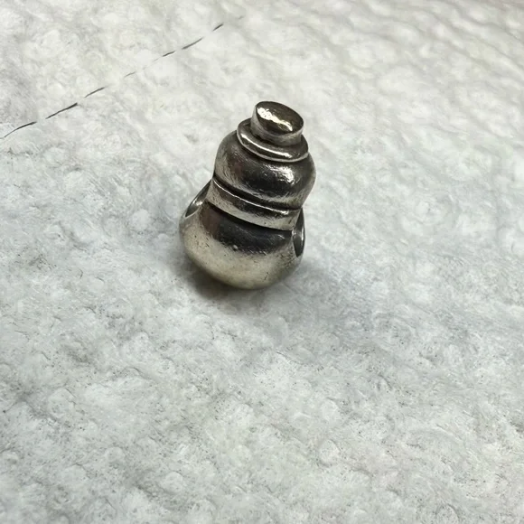 Retired Snowman Pandora Charm - Picture 2 of 3
